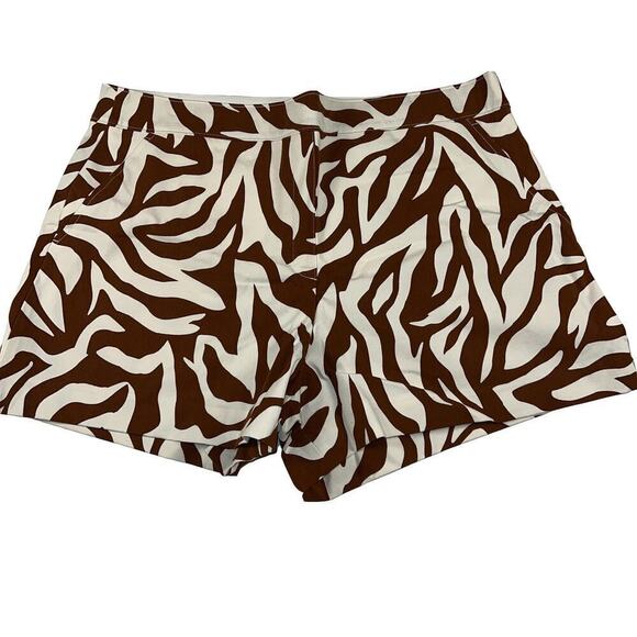 SPANX On The Go Brown Zebra Print Stretch Control Shorts Size XL - Picture 3 of 13